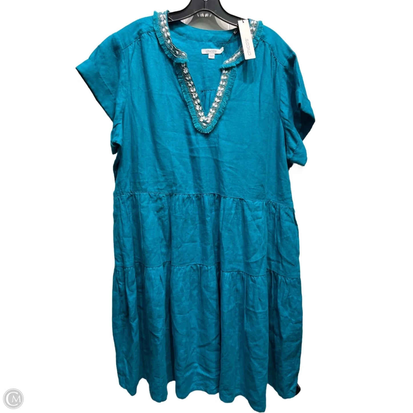 Dress Party Short By Chicos In Teal, Size: Xl