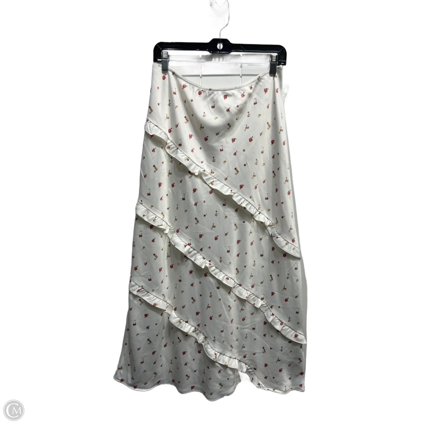 Skirt Maxi By And Now This In Cream & Red, Size: L