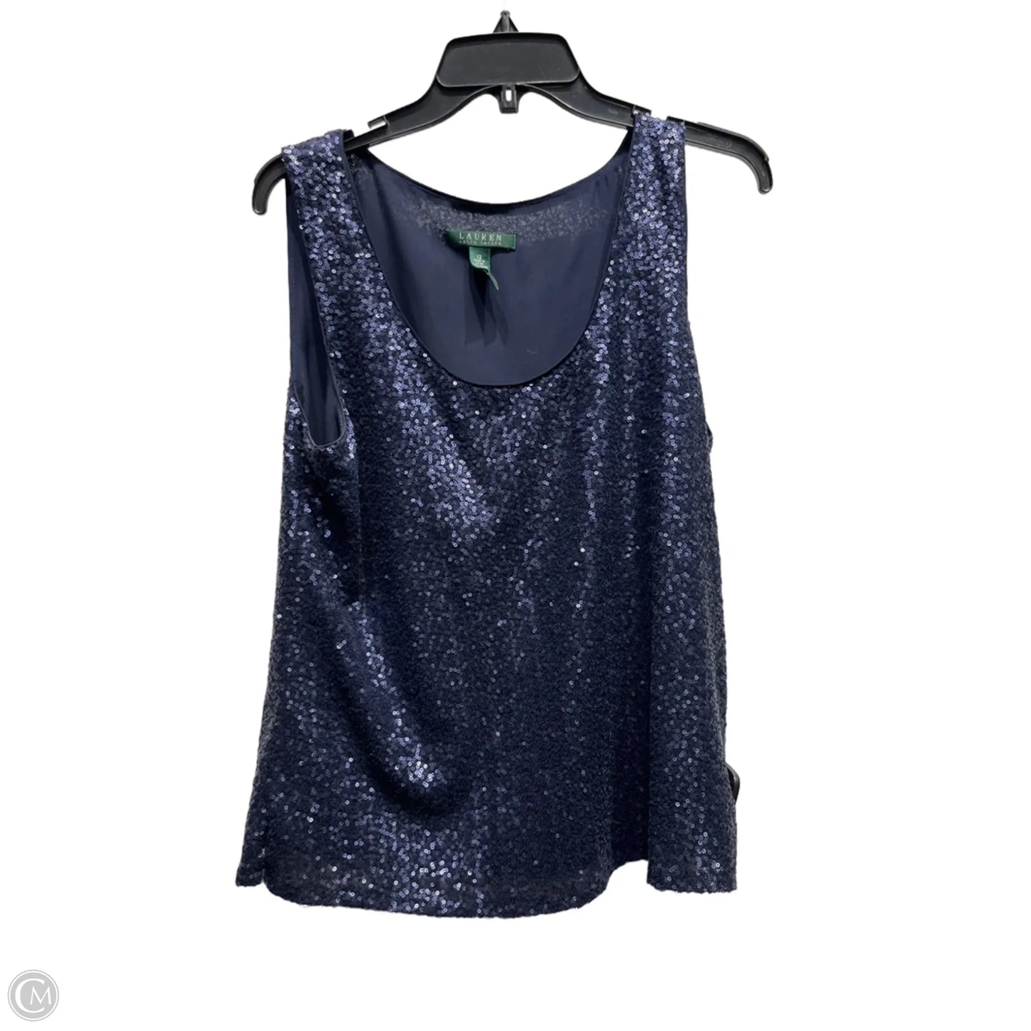 Top Sleeveless By Lauren By Ralph Lauren In Blue, Size: L
