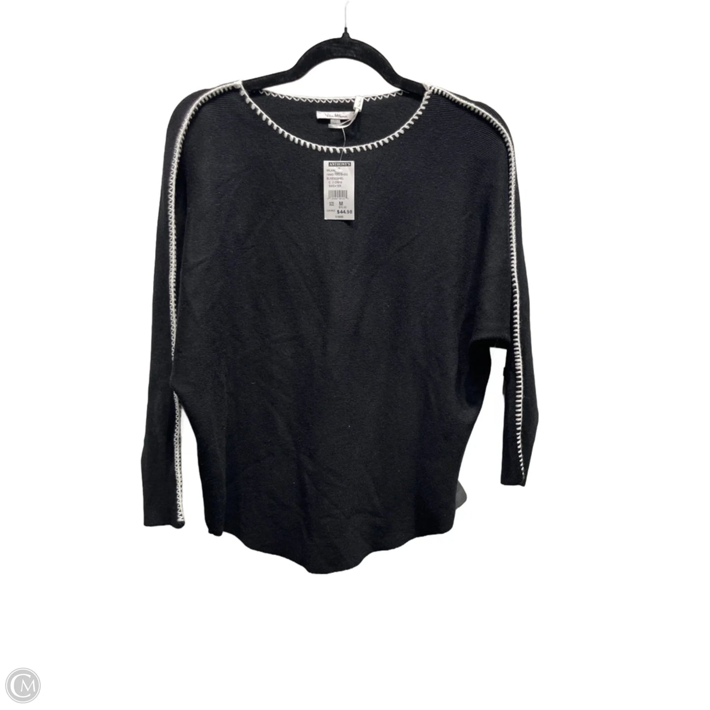 Sweater By Vila Milano In Black & White, Size: M