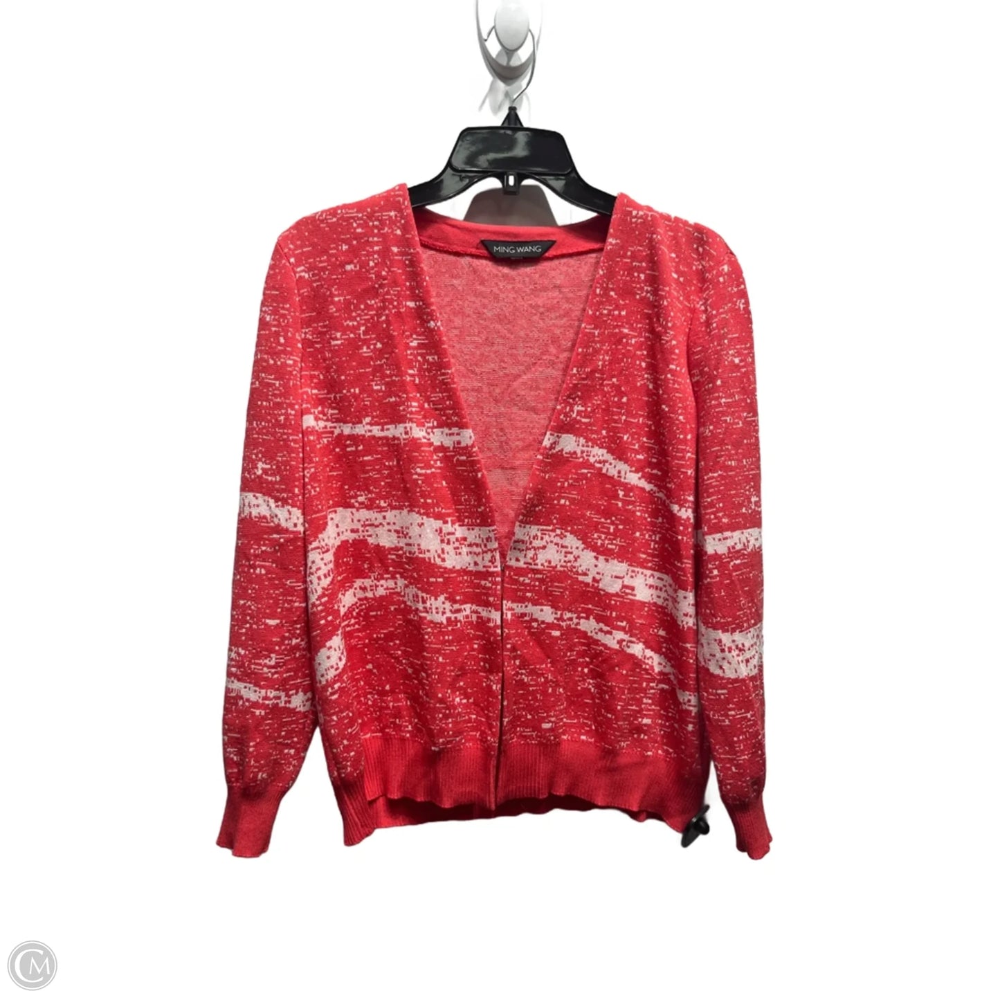 Sweater Cardigan By Ming Wang In Red, Size: M