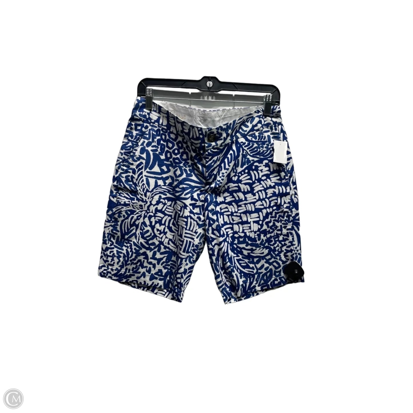 Shorts Designer By Lilly Pulitzer In Blue & White, Size: 4