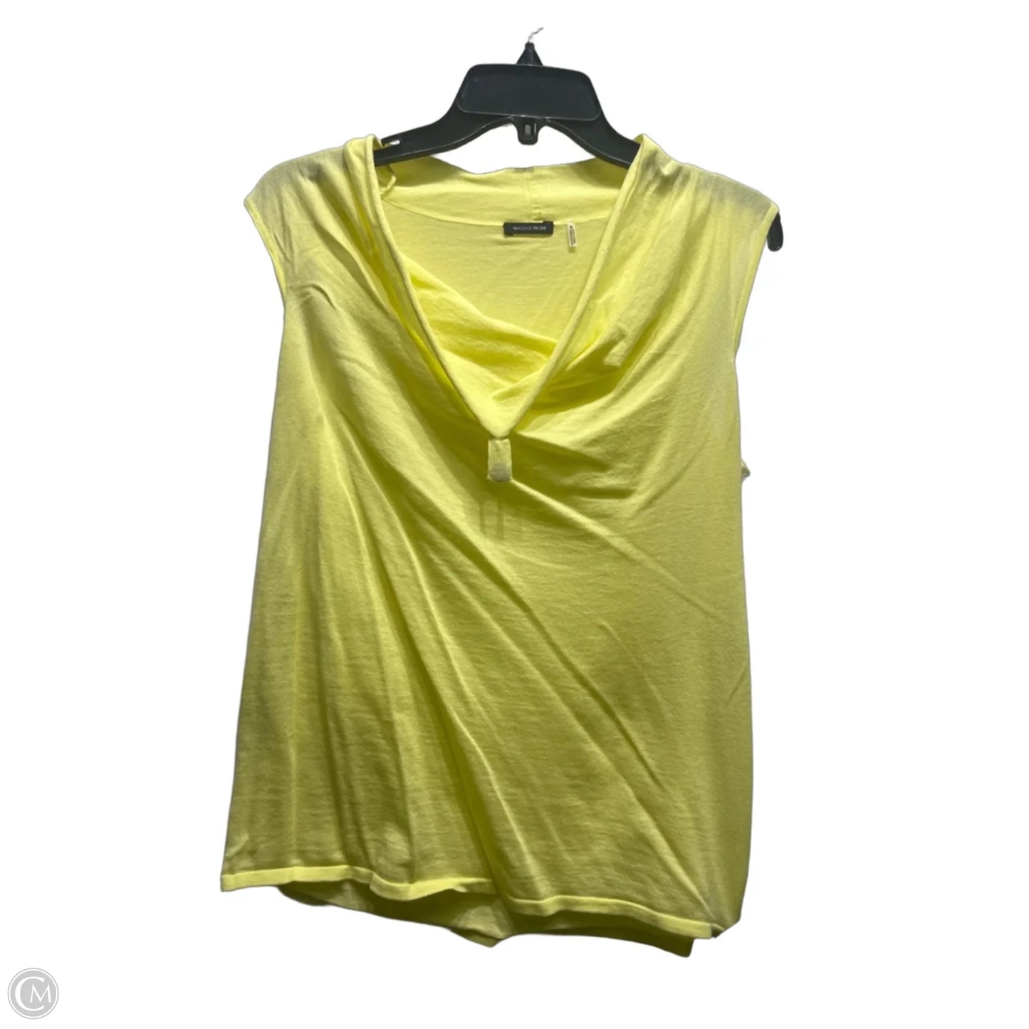 Top Sleeveless By Magaschoni In Yellow, Size: M