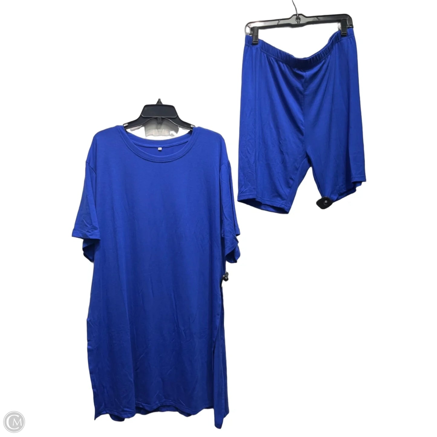 SHORTS Set 2pc By Clothes Mentor In Blue, Size: 2x