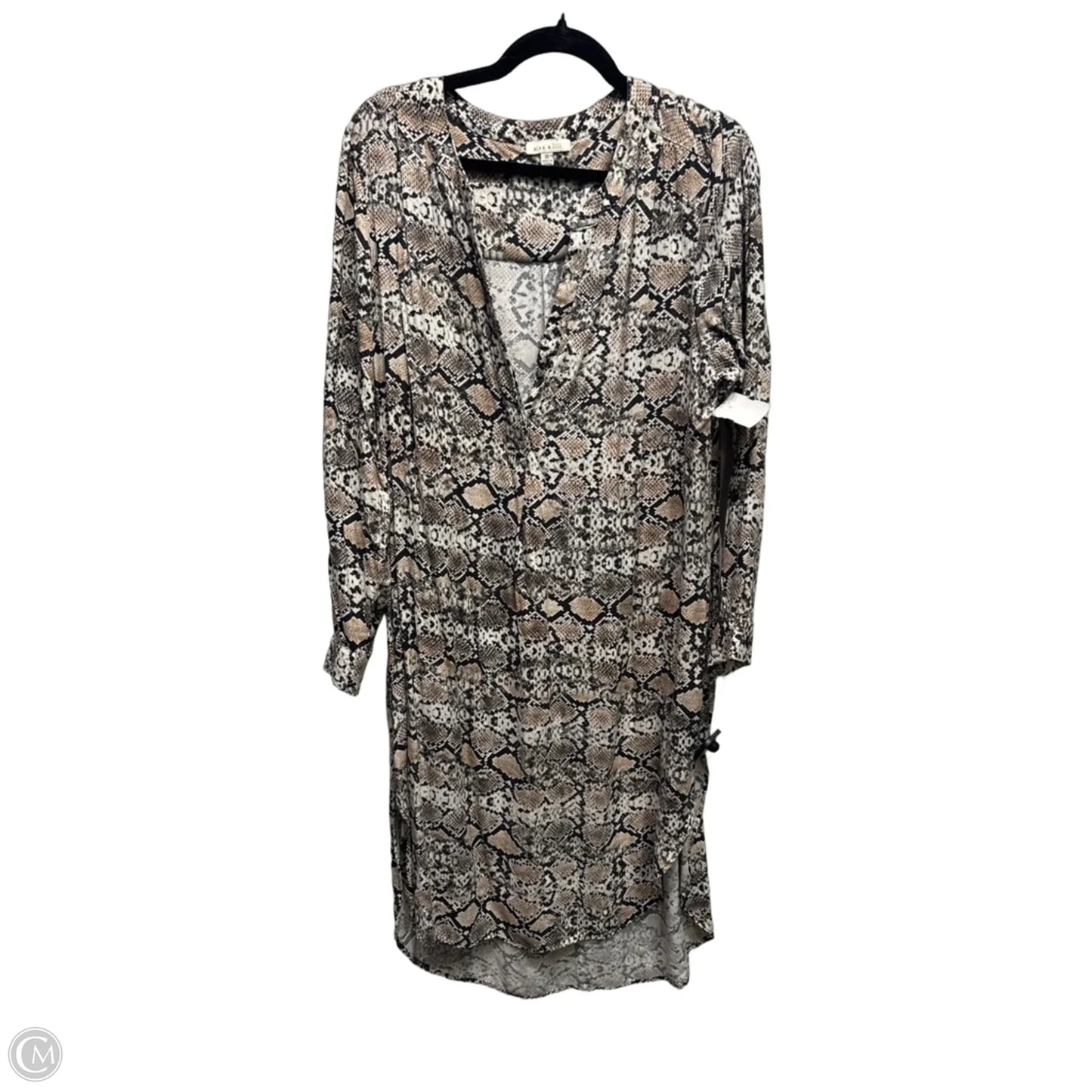 Dress Casual Midi By alex and lili In Black & Brown, Size: Xl