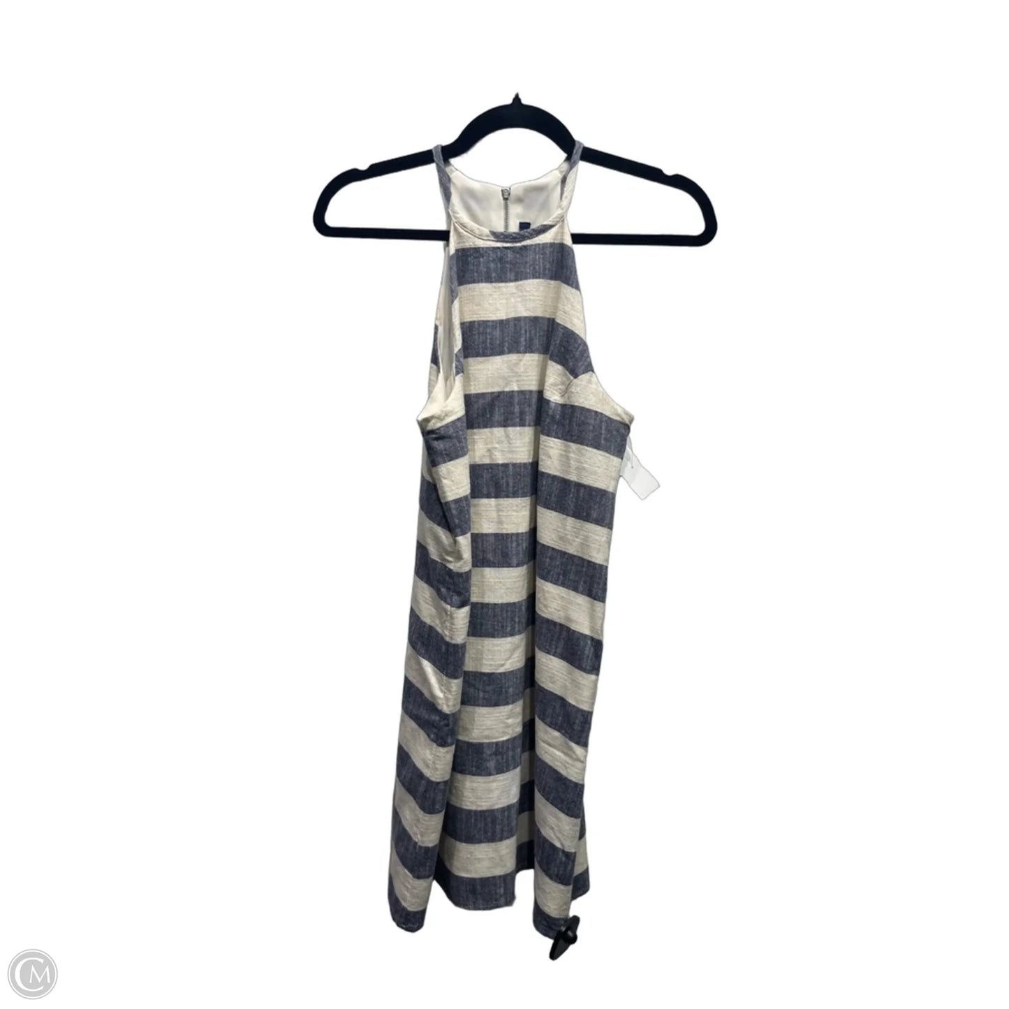 Dress Casual Short By One Clothing In Blue & Cream, Size: M