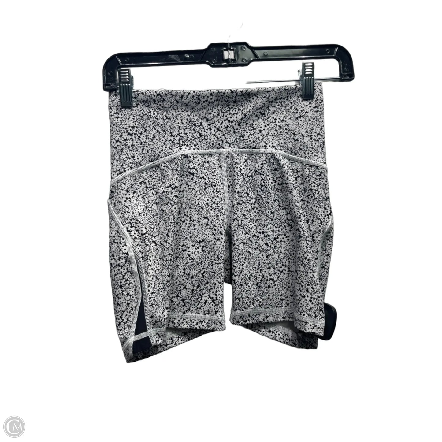 Athletic Shorts By Lululemon In Black & White, Size: 4