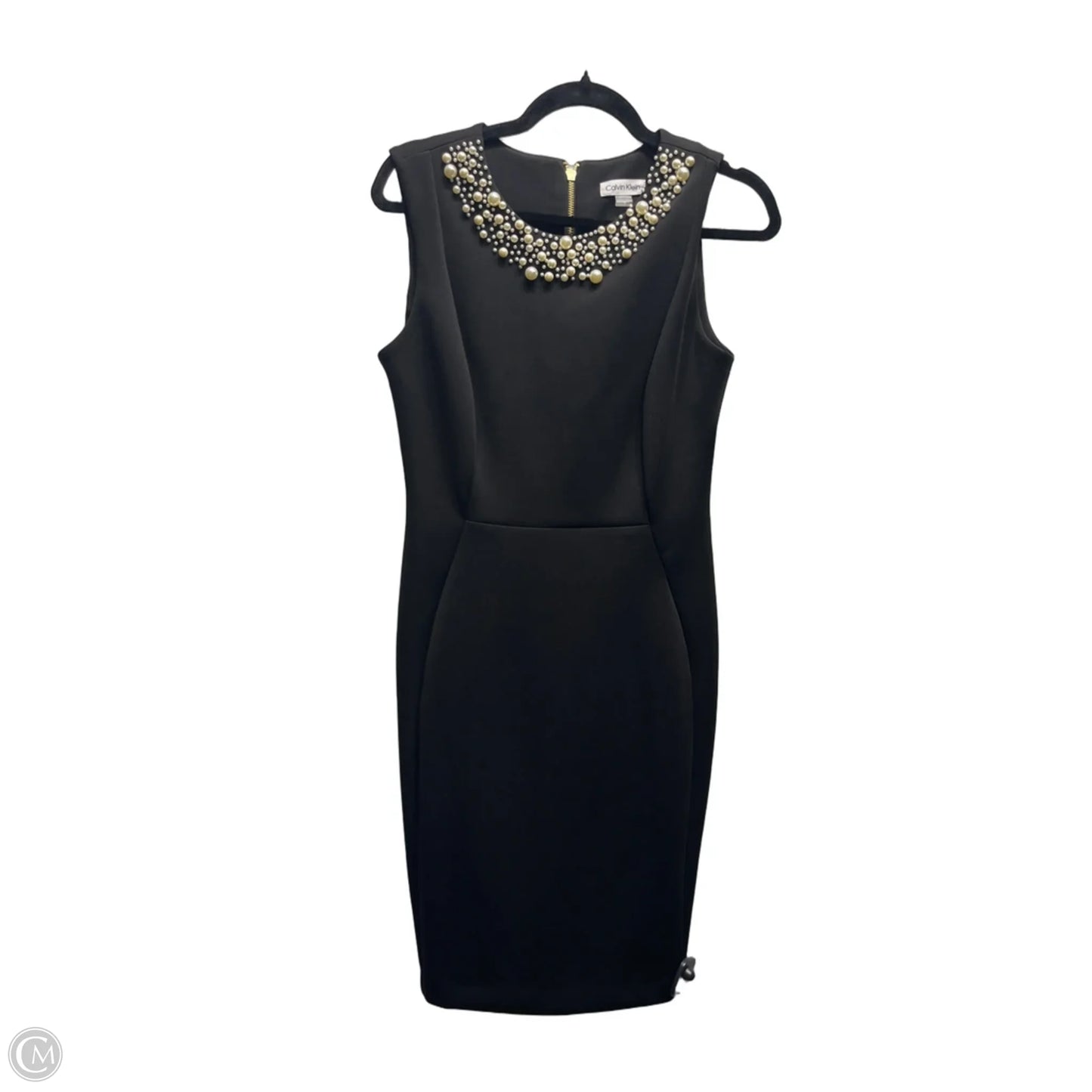Dress Party Short By Calvin Klein In Black & White, Size: 8