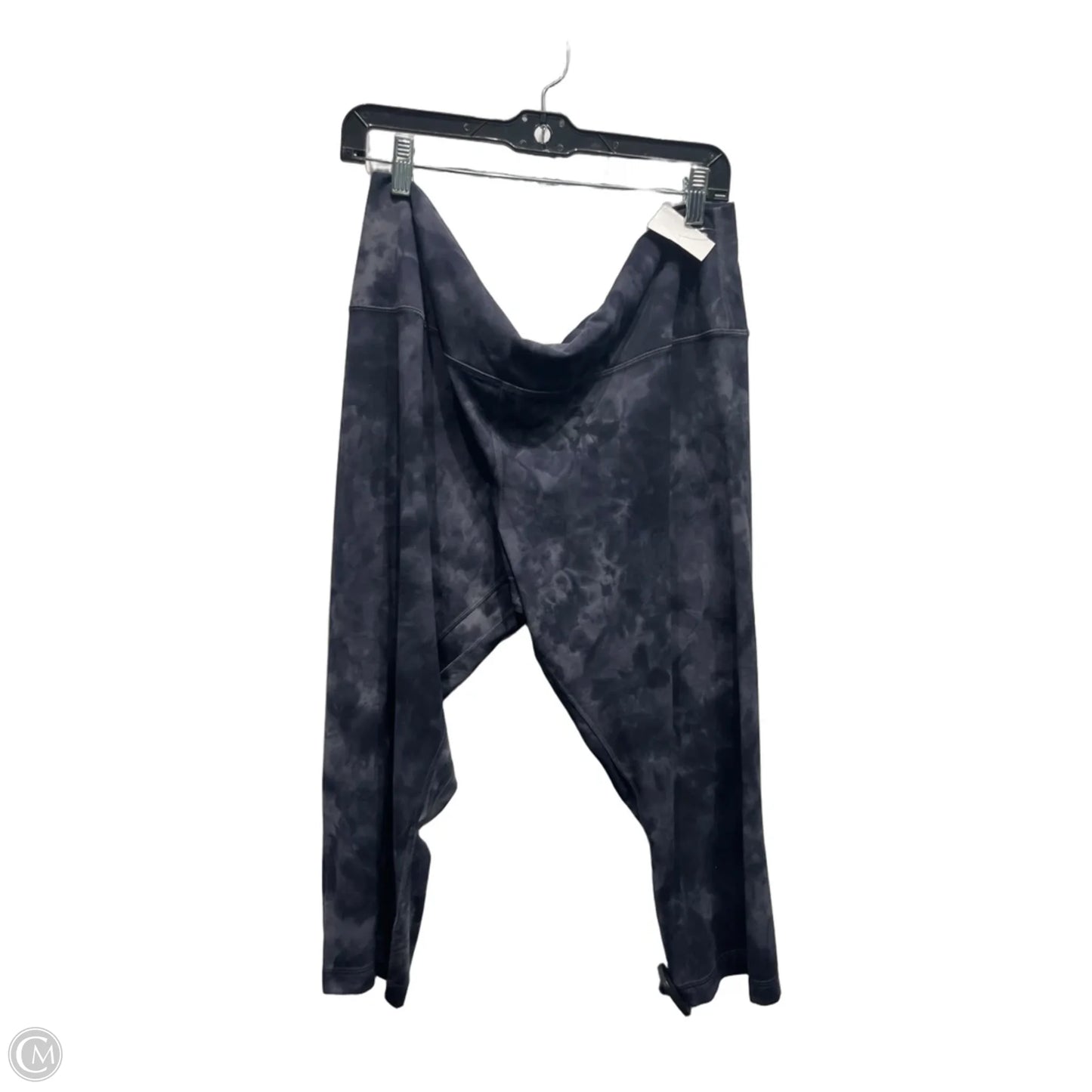Athletic Leggings Capris By Lululemon In Black & Grey, Size: 20