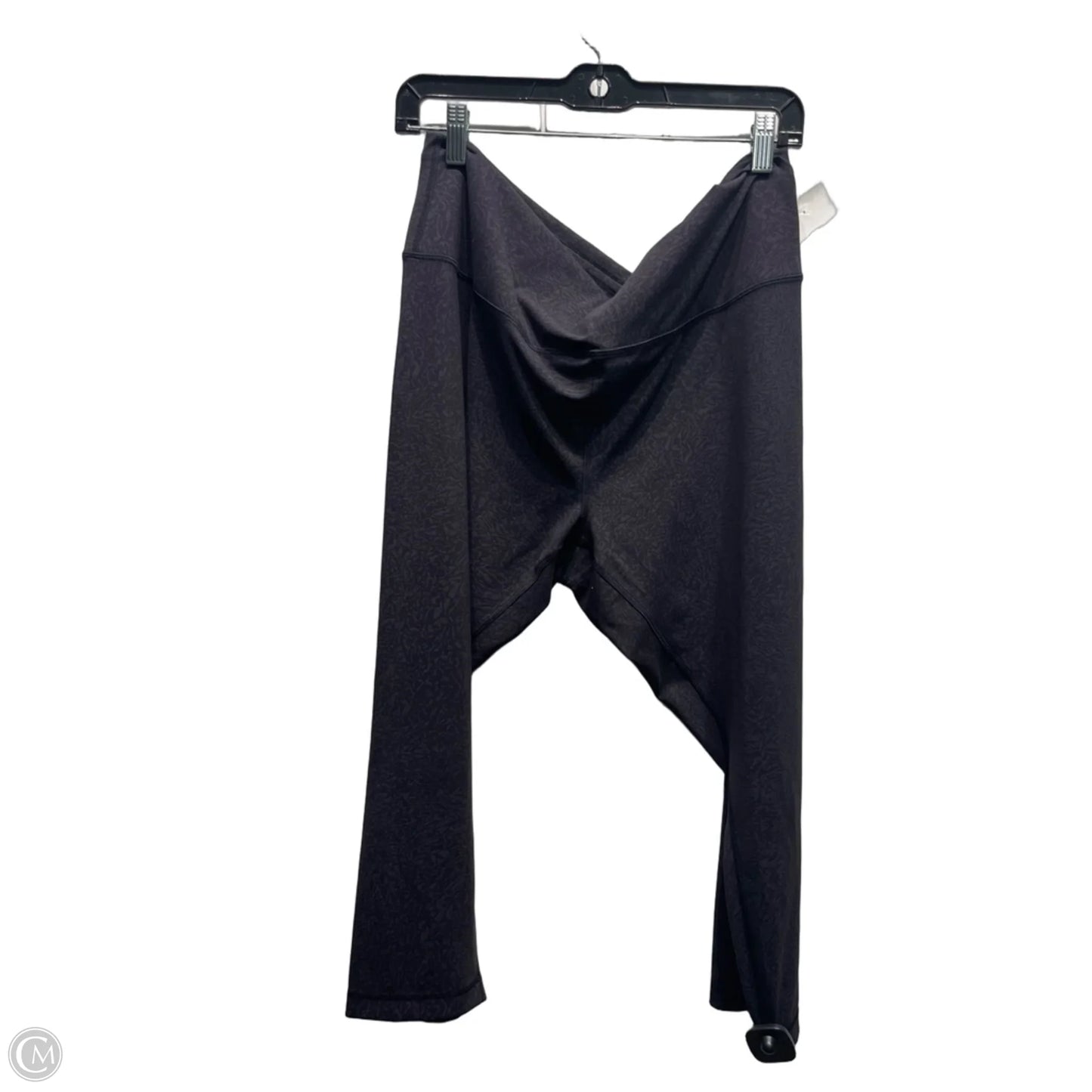 Athletic Leggings Capris By Lululemon In Black & Grey, Size: 20