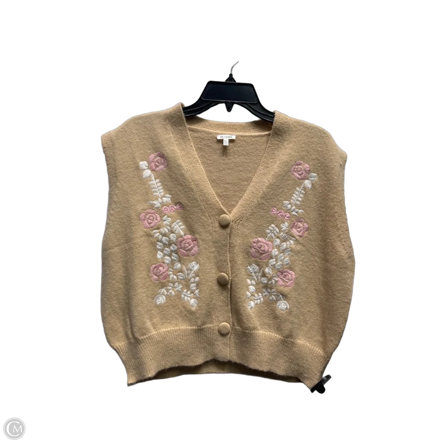 Vest Fleece By En Creme In Tan, Size: M