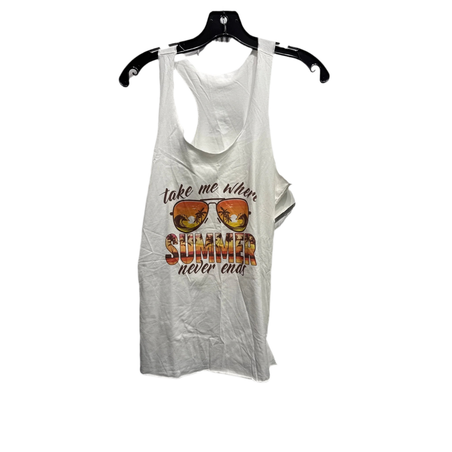 Top Sleeveless By Clothes Mentor In Brown & Orange, Size: S