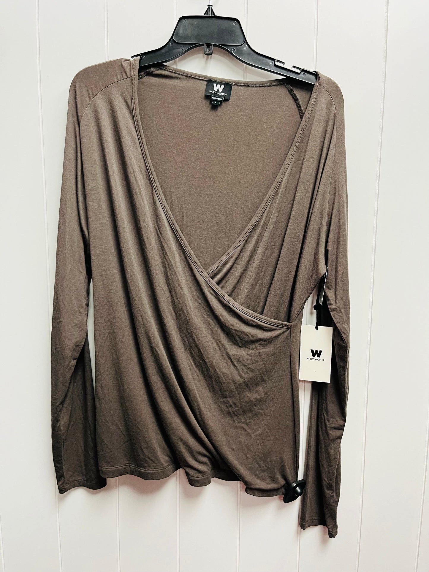 Top Long Sleeve By Worth Ny  Size: L