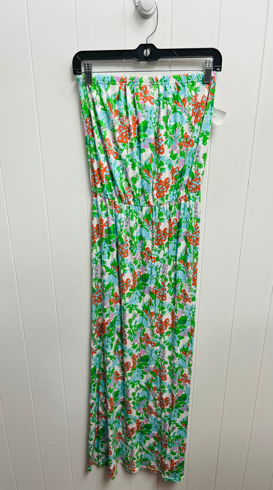 Green & Orange Dress Casual Maxi Lilly Pulitzer, Size S