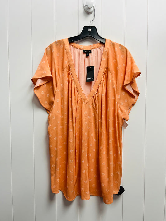 Orange Top Short Sleeve Torrid, Size 2x