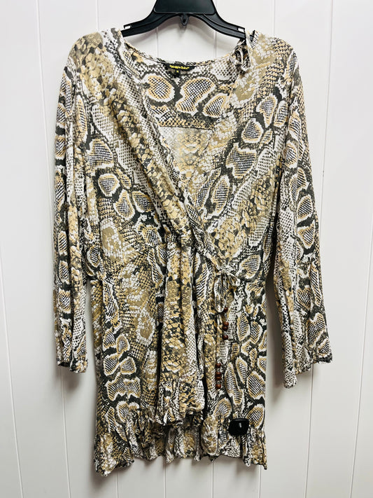 Dress Casual Short By SPIAGGIE DOLCE In Snakeskin Print, Size: M