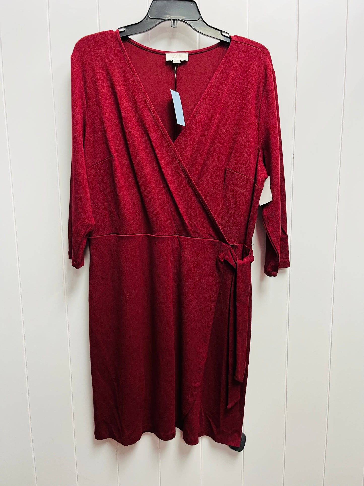 Dress Casual Short By Loft In Red, Size: L