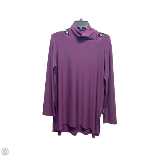 Top Long Sleeve By Clara Sun Woo In Purple, Size: L