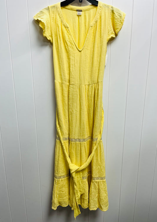 Dress Casual Midi By magaschoni In Yellow, Size: Xs