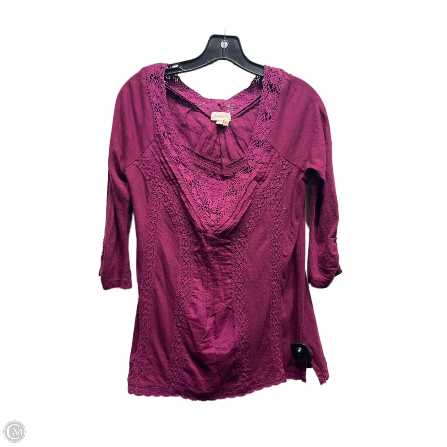 Top Long Sleeve By Meadow Rue In Purple, Size: S