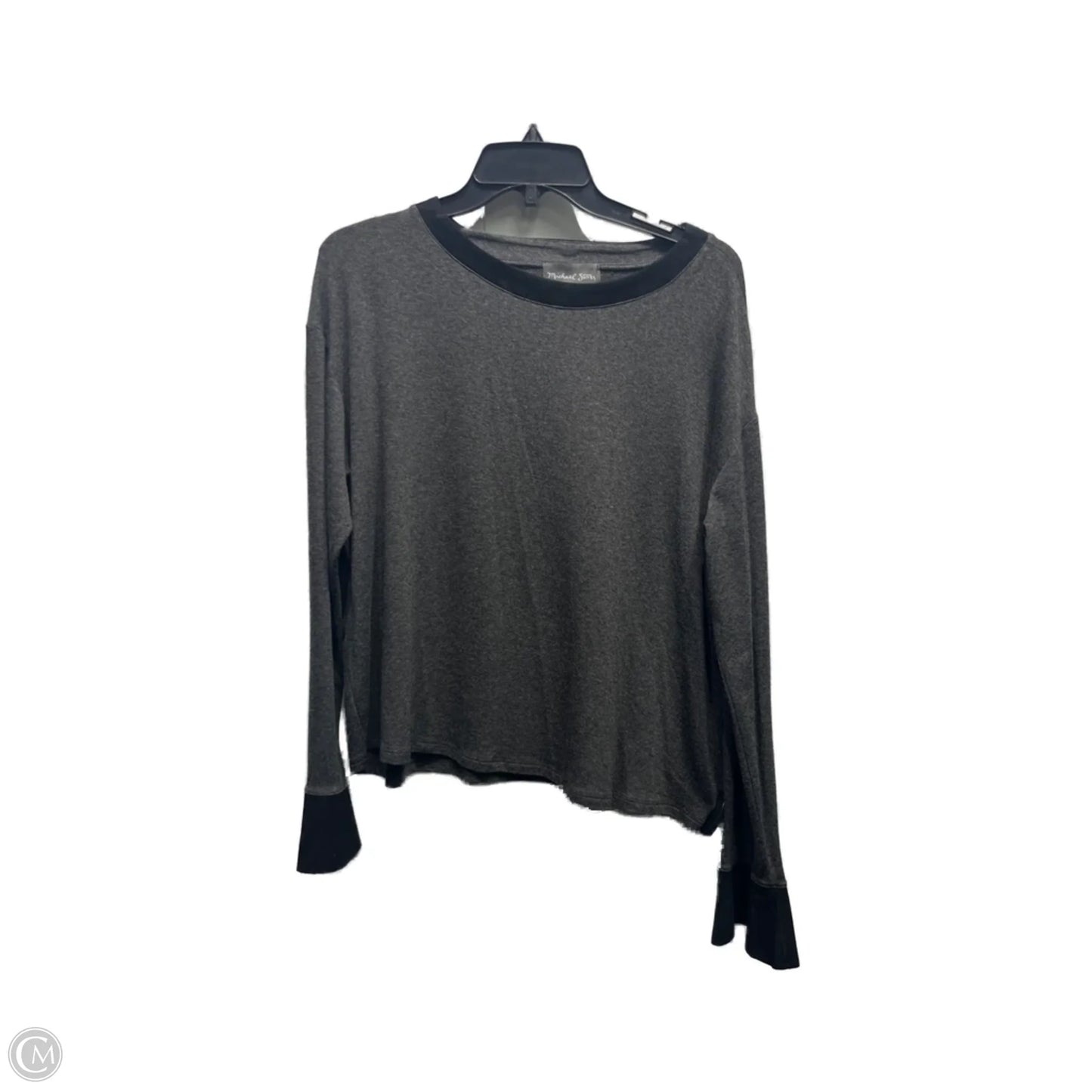 Top Long Sleeve By Michael Stars In Grey, Size: M