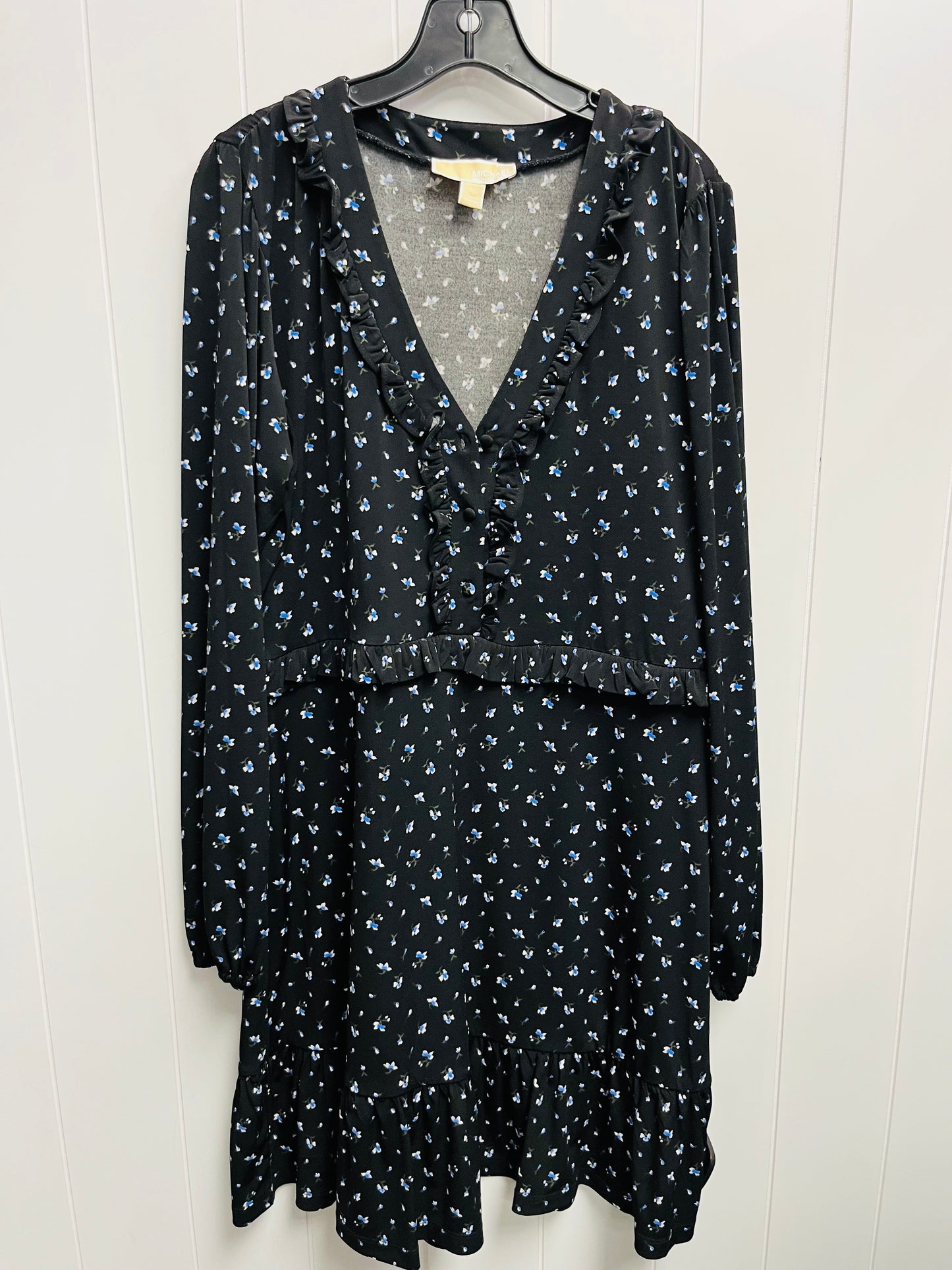 Dress Work By Michael By Michael Kors In Black & Blue, Size: L