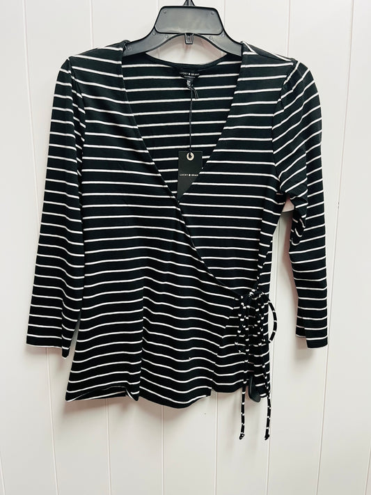 Top Long Sleeve By Lucky Brand In Black & White, Size: S