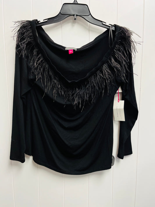 Top Long Sleeve By Vince Camuto In Black, Size: L