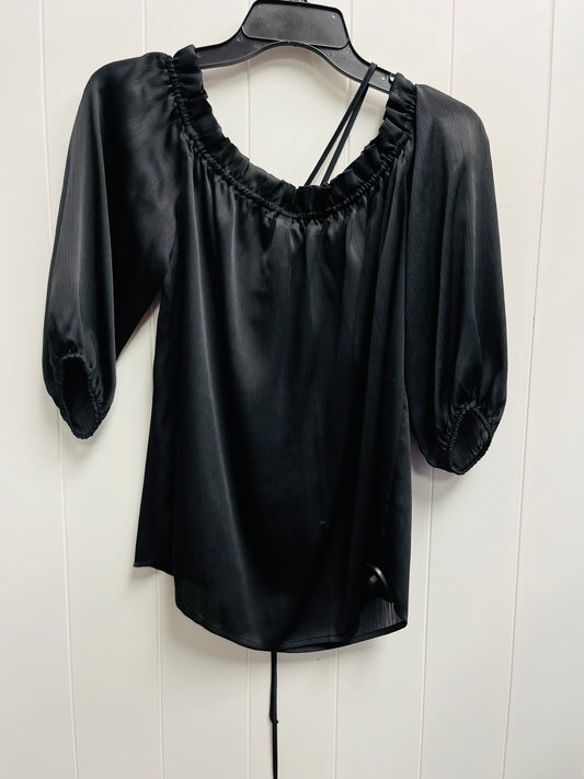 Blouse 3/4 Sleeve By Vince Camuto In Black, Size: S