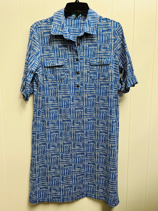 Dress Work By J Mclaughlin In Blue & White, Size: L