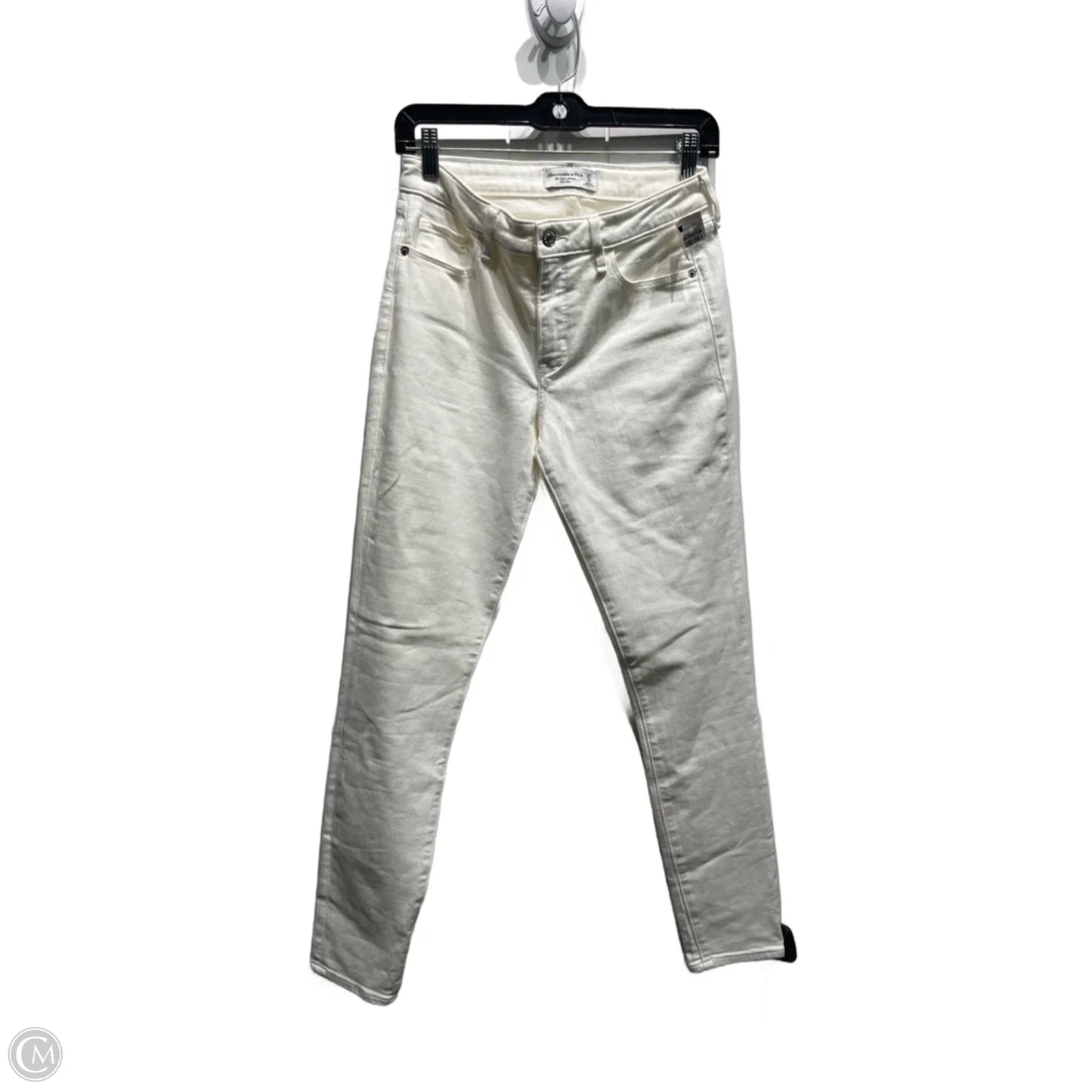 Jeans Skinny By Abercrombie And Fitch In White, Size: 4
