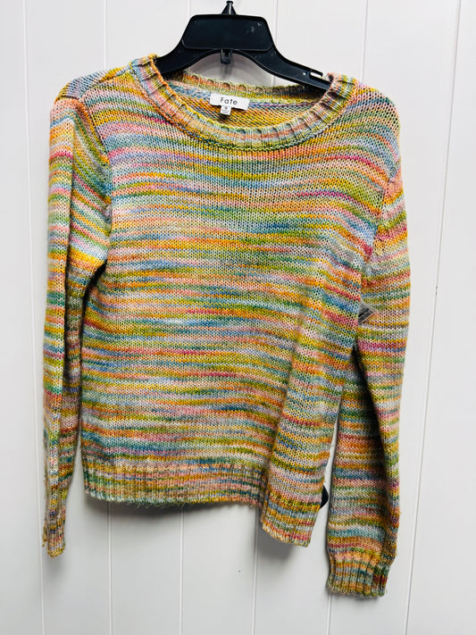 Sweater By Fate In Green & Orange, Size: S