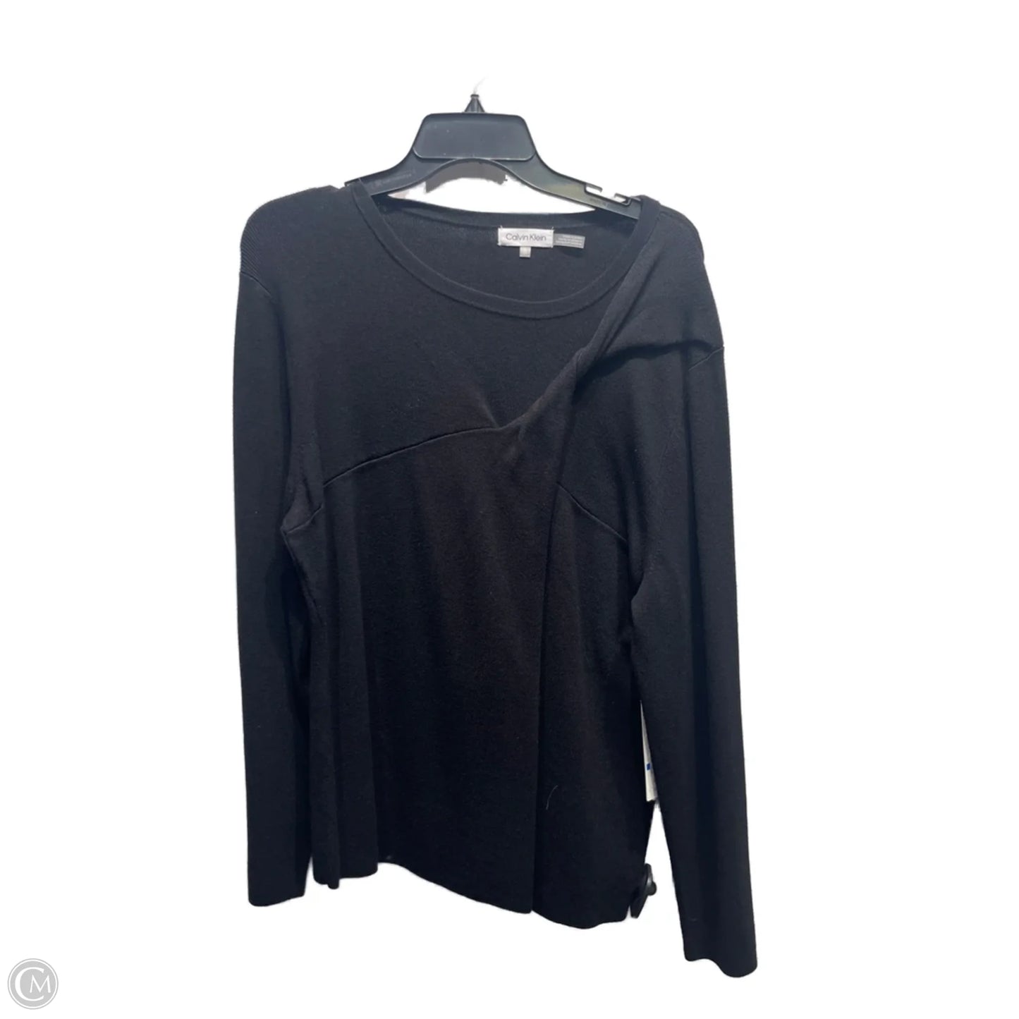 Sweater By Calvin Klein In Black, Size: Xl