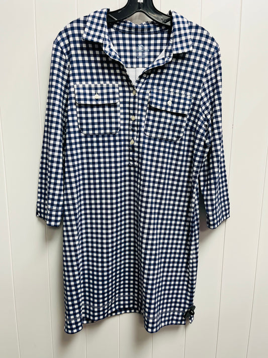 Dress Casual Short By Southern Tide In Blue & White, Size: L