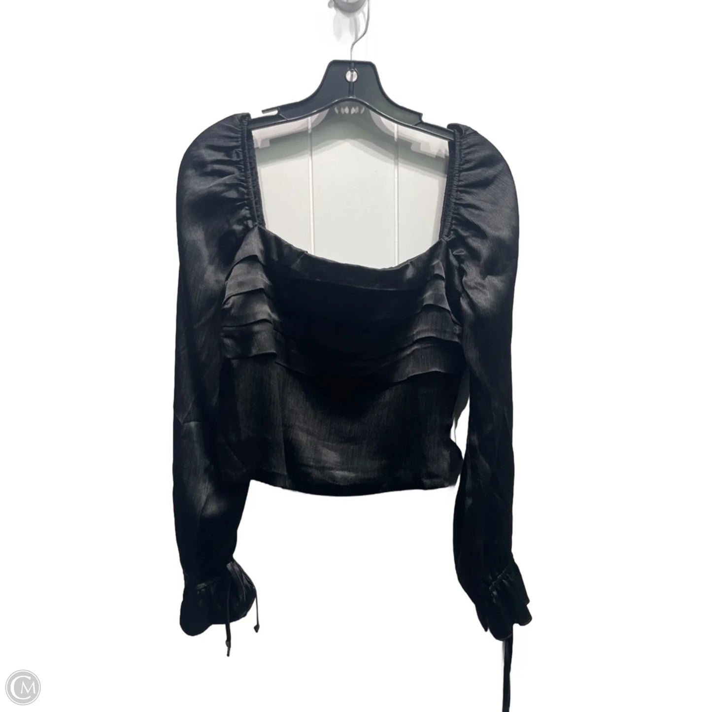 Blouse Long Sleeve By Francesca’s In Black, Size: M