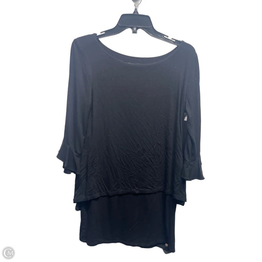 Top Long Sleeve By White House Black Market In Black, Size: M