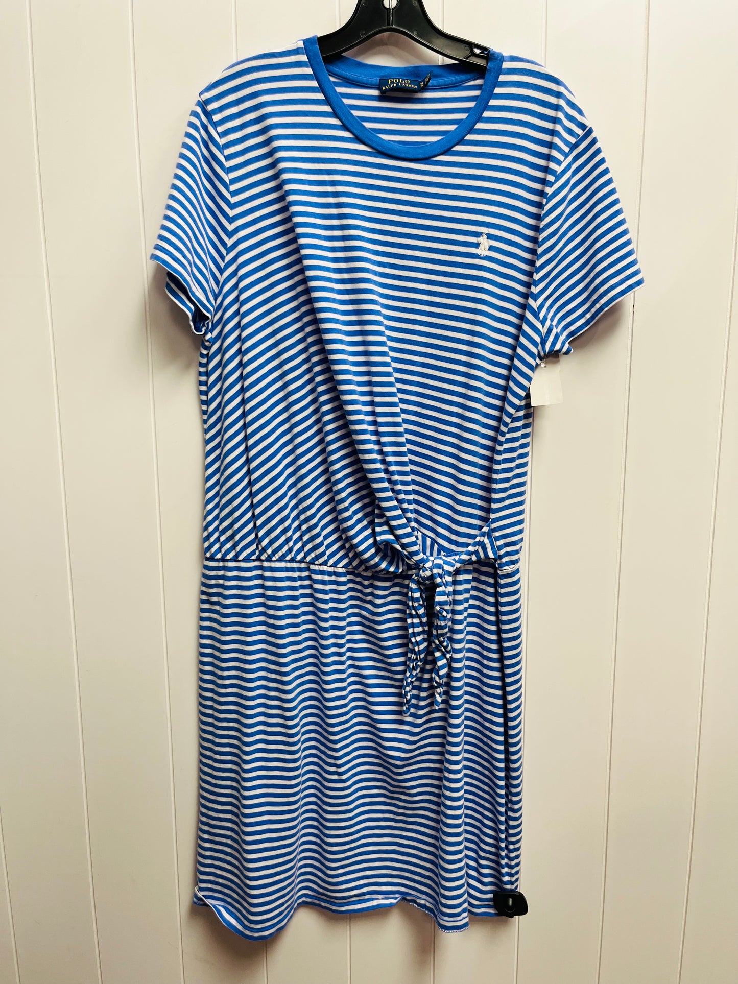 Dress Casual Short By Polo Ralph Lauren In Blue & White, Size: Xl