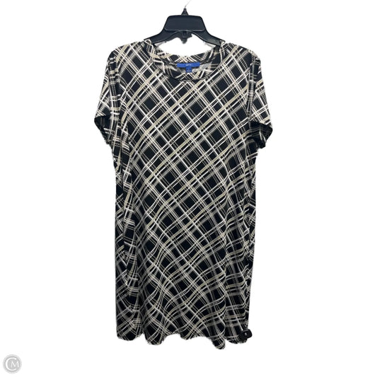 Dress Casual Short By Apt 9 In Black & Tan, Size: L