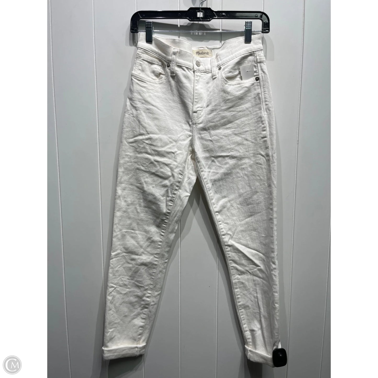 Jeans Cropped By Madewell In White, Size: 2