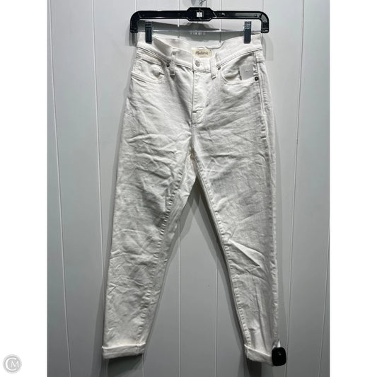 Jeans Cropped By Madewell In White, Size: 2