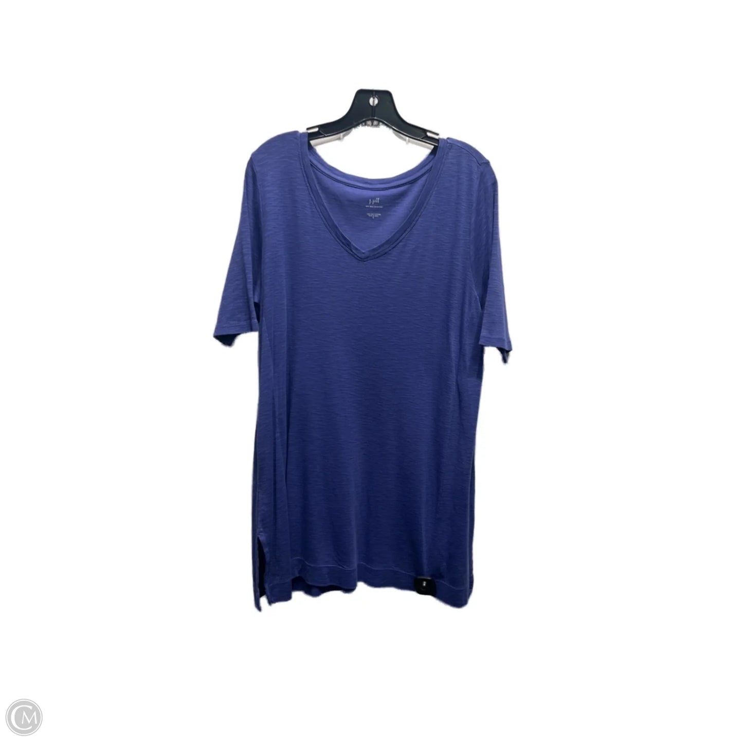 Top Short Sleeve Basic By J. Jill In Blue, Size: Medium