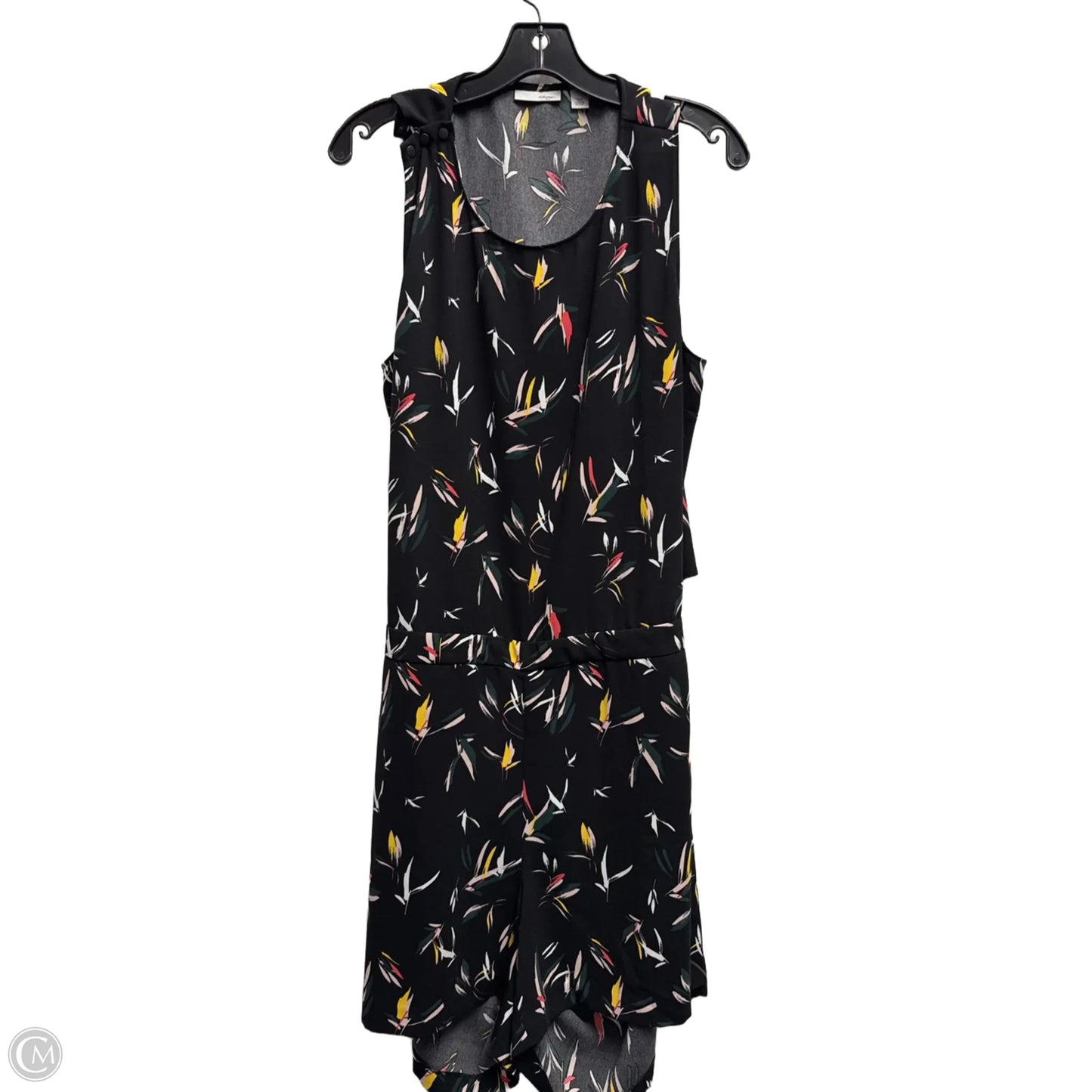 Romper By Halogen In Black & Pink, Size: L
