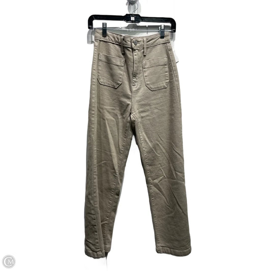 Jeans Wide Leg By JUSTBLACK In Taupe, Size: 2