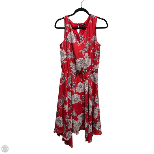 Dress Casual Midi By Jbs In Red & White, Size: 10
