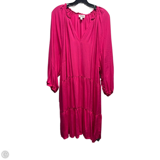 Dress Casual Short By THE DROP In Pink, Size: 3x