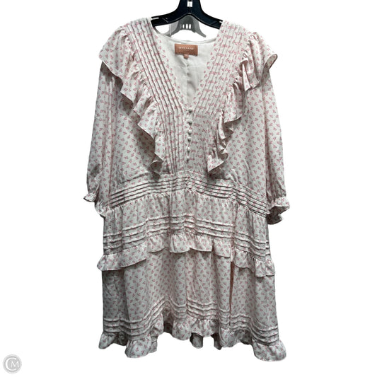 Dress Casual Short By jessakae In Pink & White, Size: 4x
