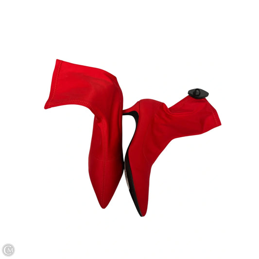 Boots Ankle Heels By lemon drop In Red, Size: 8