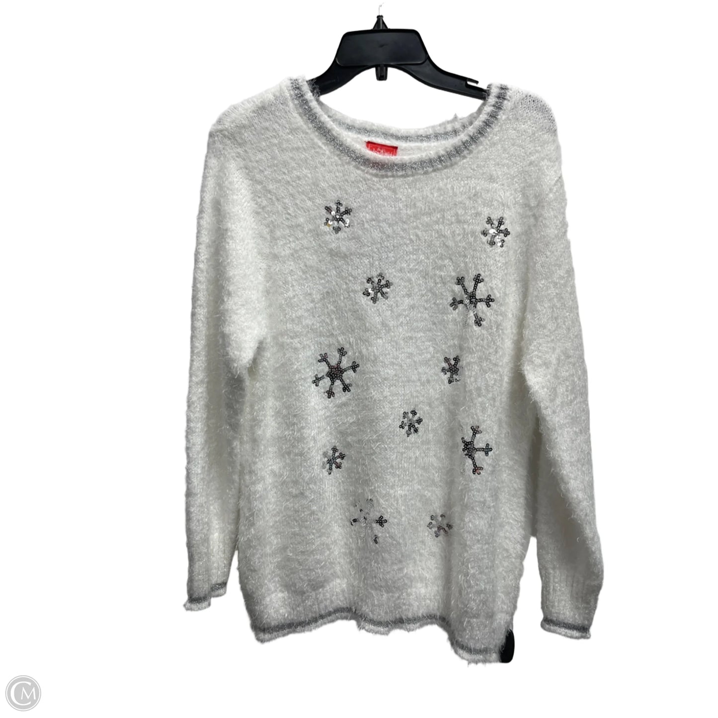 Sweater By Clothes Mentor In White, Size: Xlarge