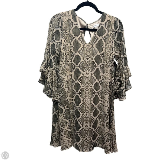 Dress Work By Calvin Klein In Snakeskin Print, Size: 6