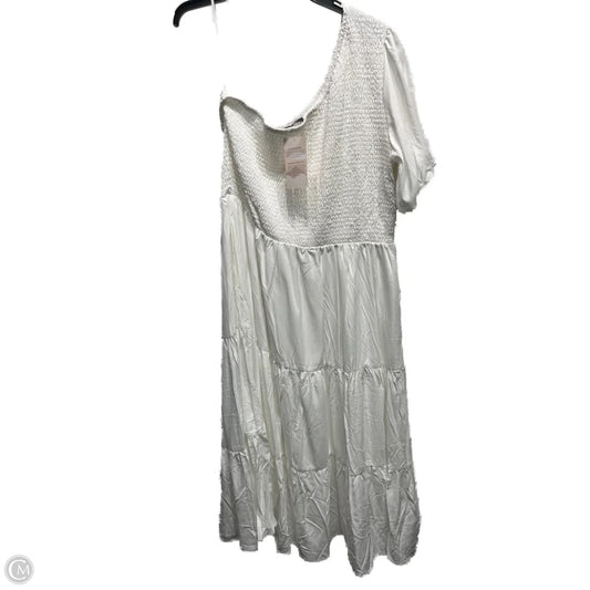 Dress Casual Maxi By Clothes Mentor In White, Size: Xxl